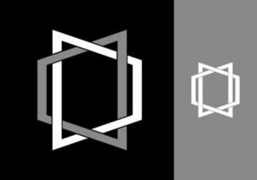 doble forma de trapezoide vector