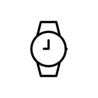 Wristwatch icon. line icon style. suitable for business icon, watch product. simple design editable. Design template vector