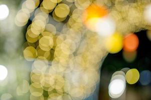 Colorful lights On New Year's Day, Bokeh circle lights, background image with copy space. photo