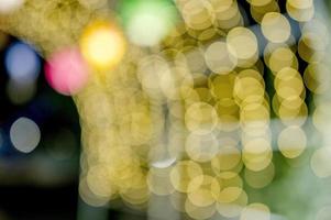 Colorful lights On New Year's Day, Bokeh circle lights, background image with copy space. photo