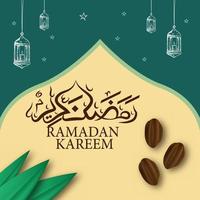 vector de concepto de plantilla de ramadan kareem