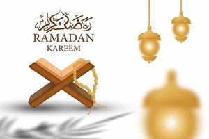 background ramadan kareem realistic minimal vector