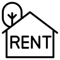 rent house icon vector illustration .