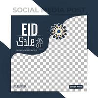 Amazing vector eid sale social media post