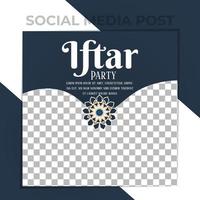 Amazing vector iftar party ramadan social media post