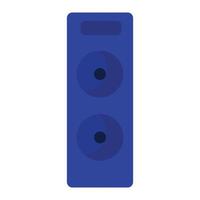 Speaker for music semi flat color vector object