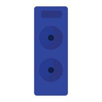 Speaker for music semi flat color vector object