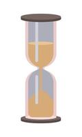 Hourglasses semi flat color vector object