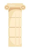 Decorative pillar semi flat color vector object