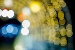 Colorful lights On New Year's Day, Bokeh circle lights, background image with copy space. photo