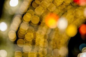 Colorful lights On New Year's Day, Bokeh circle lights, background image with copy space. photo