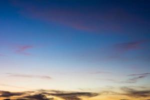 Blue sky background with beautiful clouds photo