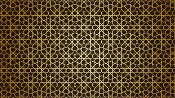 Arabic pattern background. Islamic gold ornament vector. vector