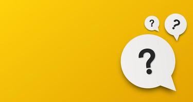 Yellow question mark background with text space. Quiz symbol. vector