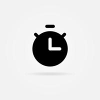 tiempo, reloj, icono de historia estilo sólido. elemento de diseño de icono de vector. Fondo de plantilla de icono de vector