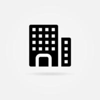 City, Company, Urban, Building Icon Solid Style. Vector Icon Design Element. Vector Icon Template Background