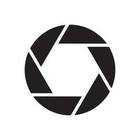 Shutter, lenses Icon template black color editable. Shutter, lenses Icon symbol Flat vector illustration for graphic and web design.
