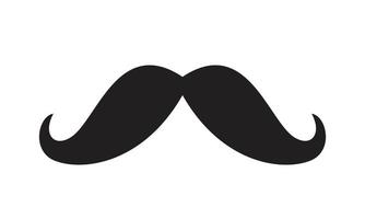 Italy mustache Icon template black color editable.  Italy mustache Icon symbol Flat vector illustration for graphic and web design.