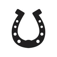 Horse shoe Icon template black color editable. Horse shoe Icon symbol Flat vector illustration for graphic and web design.