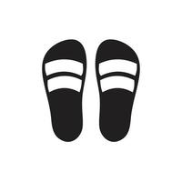 zapatillas icono plantilla color negro editable. ilustración de vector plano de símbolo de icono de zapatillas para diseño gráfico y web.