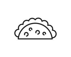 Taco icon template black color editable. Taco icon symbol Flat vector illustration for graphic and web design.