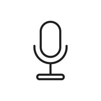 Microphone icon template black color editable. Microphone icon symbol Flat vector illustration for graphic and web design.