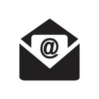 correo, plantilla de icono de correo electrónico color negro editable. correo, icono de correo electrónico símbolo ilustración vectorial plana para diseño gráfico y web. vector