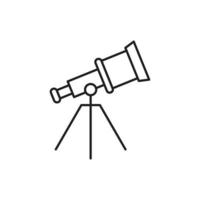 Telescope icon template black color editable. Telescope icon symbol Flat vector illustration for graphic and web design.