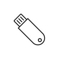 Flashdisk icon template black color editable. Flashdisk icon symbol Flat vector illustration for graphic and web design.