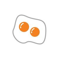 Fried egg icon template black color editable. Fried egg icon symbol Flat vector illustration for graphic and web design.