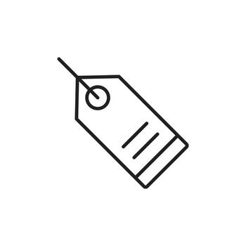 Label icon template black color editable. Label icon symbol Flat vector illustration for graphic and web design.