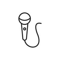 Microphone icon template black color editable. Microphone icon symbol Flat vector illustration for graphic and web design.