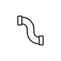 Pipeline icon template black color editable. Pipeline icon symbol Flat vector illustration for graphic and web design.