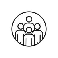 Team work Icon template black color editable. Team work Icon symbol Flat vector illustration for graphic and web design.