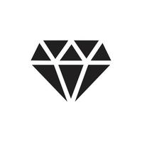 Diamond vector icon template black color editable. Diamond vector icon symbol Flat vector illustration for graphic and web design.