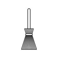 broom icon template black color editable. broom icon symbol Flat vector illustration for graphic and web design.