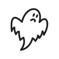 ilustración de vector de icono fantasma para diseño gráfico y web.