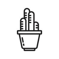 Cactus and Succulent pot icon template black color editable. Cactus and Succulent pot icon symbol Flat vector illustration for graphic and web design.