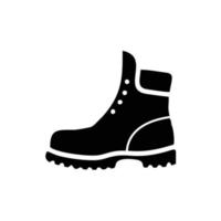 plantilla de icono de botas color negro editable. botas icono símbolo plano vector ilustración para diseño gráfico y web.