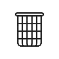 Bin Vector icon template black color editable. Bin Vector icon symbol Flat vector illustration for graphic and web design.