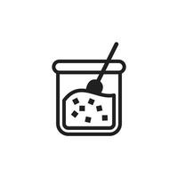 Sugar icon template black color editable. Sugar icon symbol Flat vector illustration for graphic and web design.