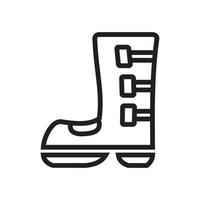 Boots icon template black color editable. Boots icon symbol Flat vector illustration for graphic and web design.