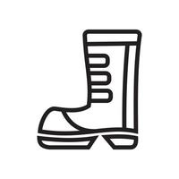 plantilla de icono de botas color negro editable. botas icono símbolo plano vector ilustración para diseño gráfico y web.