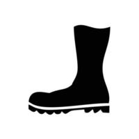 plantilla de icono de botas color negro editable. botas icono símbolo plano vector ilustración para diseño gráfico y web.