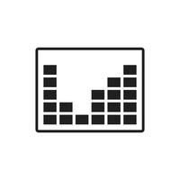 Equalizer icon template black color editable. Equalizer icon symbol Flat vector illustration for graphic and web design.