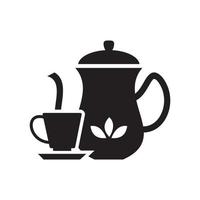 plantilla de icono de fiesta de té vertiendo color negro editable. Verter el símbolo del icono de la fiesta del té ilustración vectorial plana para diseño gráfico y web. vector