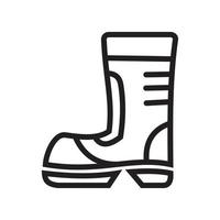 Boots icon template black color editable. Boots icon symbol Flat vector illustration for graphic and web design.