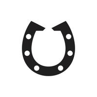 Horse shoe Icon template black color editable. Horse shoe Icon symbol Flat vector illustration for graphic and web design.