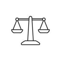 scale icon template black color editable. vector