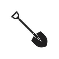 Shovel icon template black color editable. Shovel icon symbol Flat vector illustration for graphic and web design.